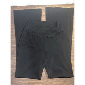 Halara Black High Waisted Crossover Flare Leggings Women's Small